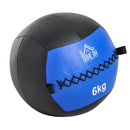 Palla Medica Crossfit Wall Ball 6kg Ø35 cm Nero-blu 