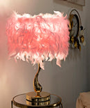 Lampada da Tavolo Cart Rosa Ø25x47 cm in Ferro e Plastica Rosa e Bianco      