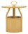 Tavolinetto Portagiornali Iris Crema Ø44x43 cm in Polipropilene Crema