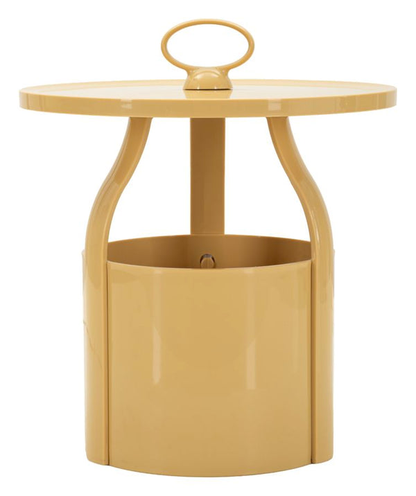 prezzo Tavolinetto Portagiornali Iris Crema Ø44x43 cm in Polipropilene Crema