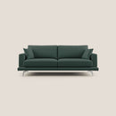 Divano 3 Posti 198x88x93 cm in Tessuto Verde
