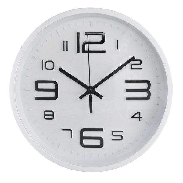 prezzo Orologio da Parete Ø30 cm in Plastica Bianco