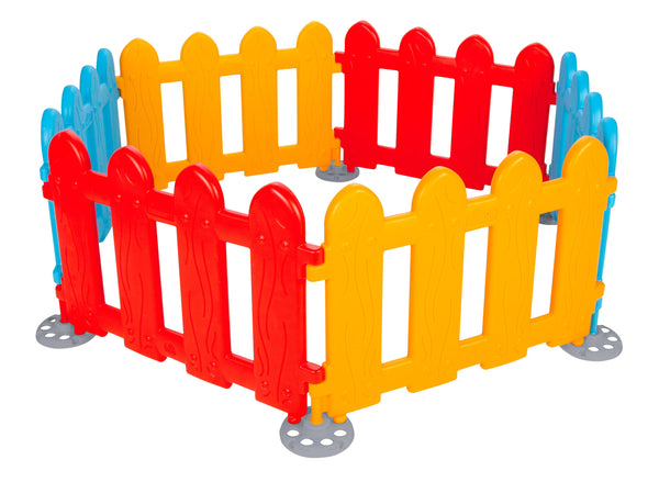 acquista Staccionata Recinto Multiuso per Bambini 135x155x52 cm Multicolor