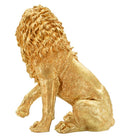 Decorazione Leone Shant 45x29x55 cm in Resina Oro      
