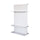 Porta TV a Parete 100x50x170,4 cm con 3 Ripiani Loki A Bianco Spatolato