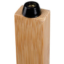 Scaffale a Colonna da Bagno 33x32x77,5 cm Armadio Organizer 3 Ripiani in Legno Bambù
