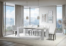 Tavolo Allungabile 120/380x90 cm Roxell Bianco Frassino      