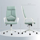 Sedia da Ufficio Operativa 63x63x117-127 cm Seduta Girevole e Dondolo Tessuto a Rete Verde  