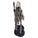 Carrello Portatutto 81 L Pieghevole con Ruote 90x54x100,5 cm Struttura in Acciaio Sabbia      