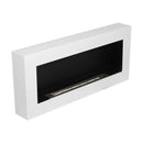 Camino a Bioetanolo da Parete 90x12xH40 cm Siena Bianco