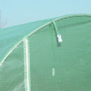 Serra a Tunnel da Giardino Struttura in Acciaio con 8 Finestre Verde 500x200x210 cm 