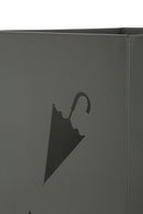 Portaombrelli Umbrella 19x19x48 cm in Metallo Grigio      
