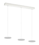 Lampada a Sospensione da Interno a LED in Metallo Bianco Opaco