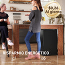 Frigorifero Piccolo 91L MonoPorta Reversibile con Congelatore e Temperatura Regolabile Nero      