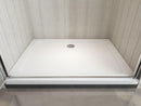 Porta Parete Doccia 2 Ante Battenti in Cristallo 6mm H190 Saloon Varie Misure