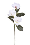 Set 4 Magnolie Real Touch Artificiali Altezza 72 cm Bianco
