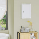 Armadietto Medicinali da Parete 30x14x46 cm 2 Chiavi in Acciaio Bianco