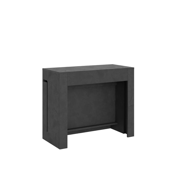 acquista Consolle Tavolo Allungabile 90-302x42x75 cm Evolve Antracite Spatolato