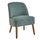 Poltrona Relax in Legno e Tessuto Colore Verde Acqua Mod. Petty 52x58x71H cm