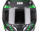 Casco Integrale per Scooter Visiera Lunga CGM Jerez 307G Verde Fluo Opaco Varie Misure