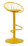Sgabello Bar Clox Senape 49x45x92 cm in Metallo Senape