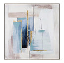 Dipinto Olio con Cornice Crown P2379-1 82.5x82.5 cm in Stampa su Tela