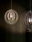 Lampada a Sospensione da Interno  E27 in Legno naturale Colore di Legno