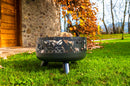 Braciere da Esterno Ø60x39 cm Soffio in Acciaio Nero Alta Temperatura