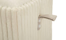 Panca con Contenitore Goteborg 113x41x44 cm in MDF e Spugna e Poliestere Bianco      