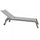 Lettino Prendisole da Giardino Formentera Impilabile 198x61x34/95 h cm in Alluminio Taupe