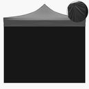 Telo Laterale per Gazebo 3x2 m Market in Tessuto Oxford Nero   