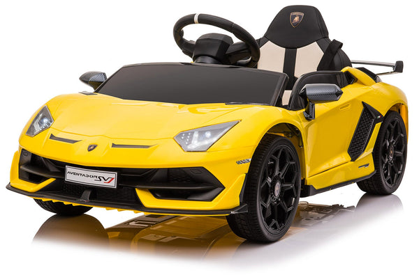 Macchina Elettrica per Bambini 12V con Licenza Lamborghini Aventador Gialla sconto