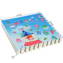 Tappeto Puzzle per Bambini Disegno Fantasia 8 Tessere 61.5x61.5 cm 