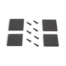 Set Gambe da Tavolo Square Rettangolari H720 Verniciato Nero Acciaio Emuca