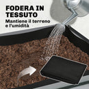 Vaso Rialzato 120x55x80 cm con Ripiano Portaoggetti Capacità 150L in Acciaio Zincato Grigio      