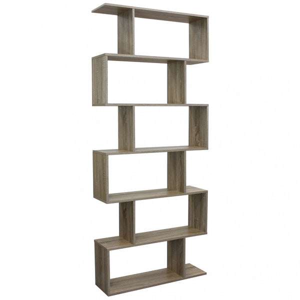 online Libreria Alana 80x23,5x190,5 h cm in Truciolare bilaminato Naturale