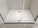 Porta Parete Doccia a Nicchia 1 Anta Scorrevole in Cristallo 8mm Trasparente H190cm Varie Misure