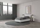 Letto Singolo Testata Dritta Ankel Bianco Frassino Varie Misure