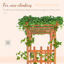 Arco da Giardino Pergola 160x60x215 cm in Legno Marrone Chiaro
