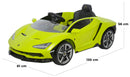 Macchina Elettrica per Bambini 12V con Licenza Lamborghini Centenario Verde