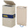 Cesto Biancheria Sporca 42x32x67 cm Sacco Estraibile Portabiancheria 105L Beige