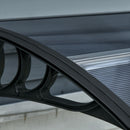Pensilina Tettoia  100x80 cm in Policarbonato Anti-UV Nero
