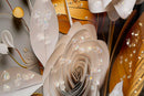 Dipinto su Tela Laccato Flora con Cornice 42x3,5x62 cm in Metallo e Abete e Tela      
