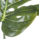 Set 12 Foglia di Philodendro Artificiale Altezza 65 cm Verde