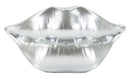 Vaso Mouth Lip Silver 23x8x12 cm in Resina Argento      