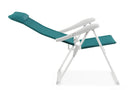 Set 4 Sedie Sdraio Pieghevole 57x65x110 cm in Alluminio Cayo Ottanio