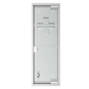 Armadietto per Medicinali 20x12x58 cm 3 Ripiani in Acciaio e Vetro  Argento