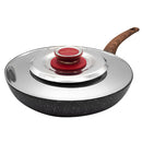 Kit 3 Coperchi Magici Antiodore Ventur Magic Ø27, Ø31, Ø35 cm Cooker in Acciaio Inox Pomello Rosso