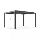 Pergola Bioclimatica 3x4 m in Alluminio Grigio scuro