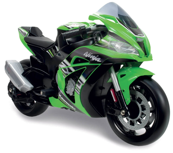 Moto Elettrica per Bambini 12V con Licenza Kawasaki Ninjia Verde sconto
